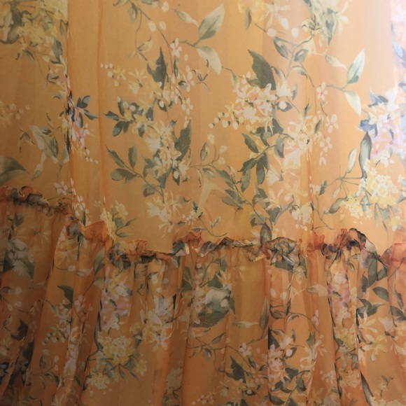 Mac Duggal
Floral Print Surplice V-Neck Sheer Ruffle Sleeve A-Line Gown - Picture 16 of 17